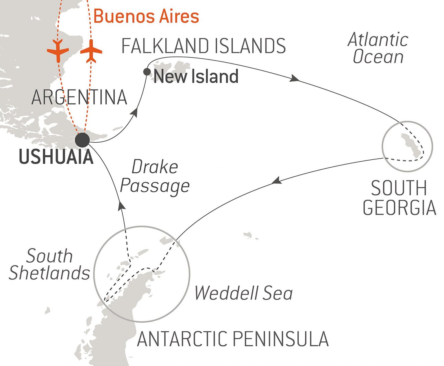 The Great Austral Loop - Ponant Cruises - North South Voyages